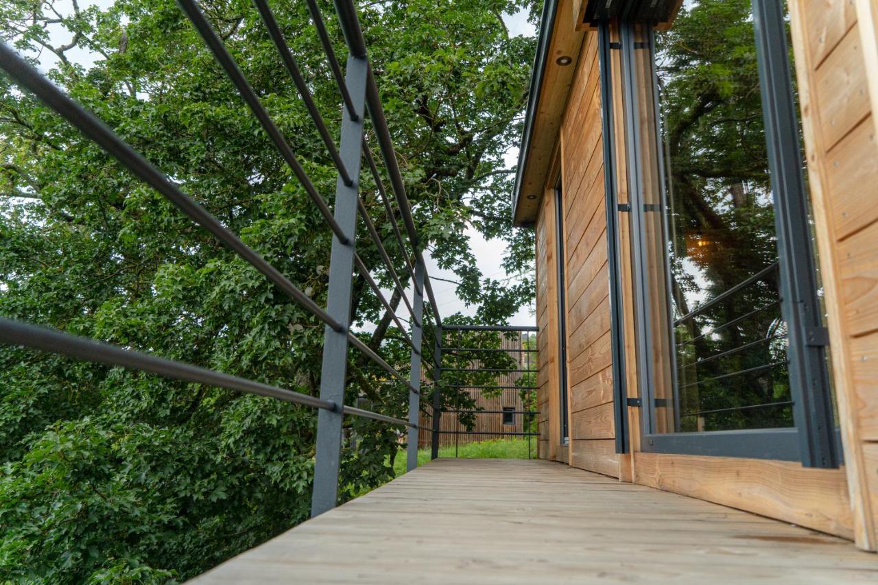 Le Moonloft Insolite Tiny-House Dans Les Arbres & 1 Seance De Sauna Pour 2 Avec Vue Panoramique Osenbach Exterior photo