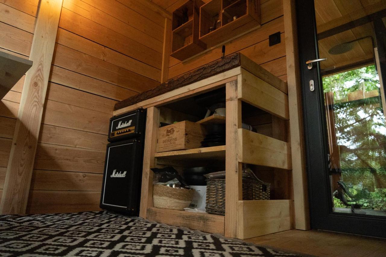 Le Moonloft Insolite Tiny-House Dans Les Arbres & 1 Seance De Sauna Pour 2 Avec Vue Panoramique Osenbach Exterior photo